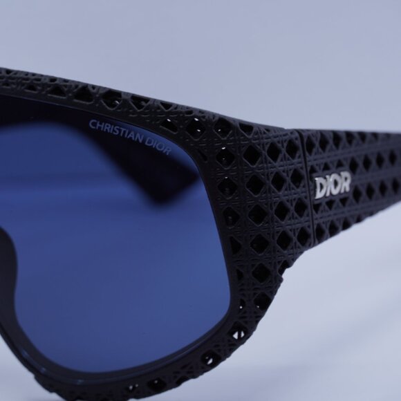 Final Price! Dior DIOR3D M1U 11B0 Black/Blue Sunglasses - Picture 5 of 9